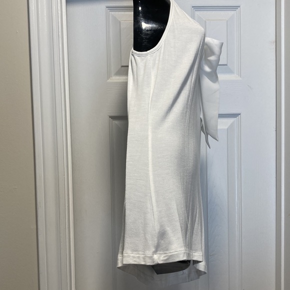 NWOT - Cable & Gauge Sleeveless Ivory White Tie-Neck Unlined Blouse - Sz L - Picture 9 of 9